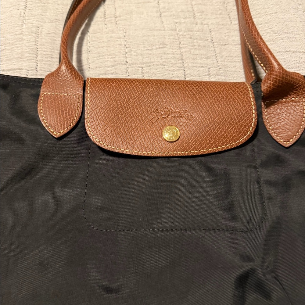 Longchamp Le Pliage Original Medium Nylon Tote Bag in Black - Picture 2 of 7